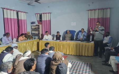 जिला कलेक्टर ने लोगों ने मुंडावर की ग्राम पंचायत सोरखा कलां में लगाया रात्रि चौपाल