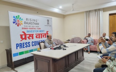 जिला कलक्टर ने की प्रेस वार्ता, राइजिंग राजस्थान इन्वेस्टर मीट -2024 के जिला स्तरीय कार्यक्रम की दी जानकारी