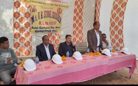 खान सुरक्षा सप्ताह मनाया, माइंस में जांचीं सुरक्षा व्यवस्था:  रिकार्ड्स का भी किया अवलोकन