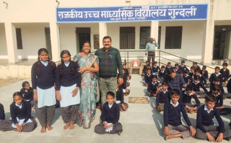 गुंदली और बांसड़ा में भामाशाह ने विधालय में बच्चों को 200 जर्सियां की वितरित खिल उठे बच्चों के चहरे