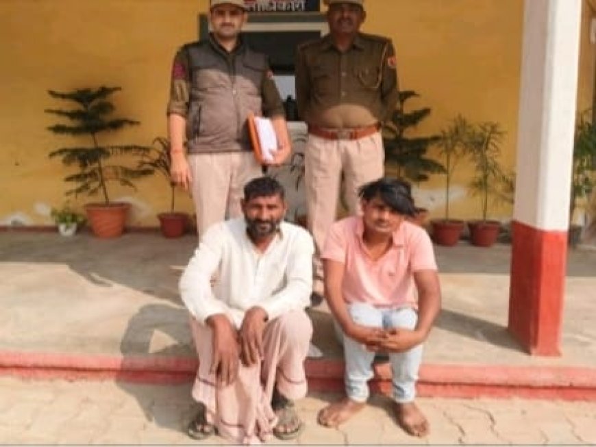 पुलिस पार्टी पर हमले के दौरान एक आरोपी छुडाकर भागा,गाडी क्षतिग्रस्त, दो गिरफ्तार  पहाडी के जोधपुर गांव का मामला दर्जनो नामजद