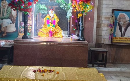 श्री श्री 1008 श्री बाबा मनोहर दास जी महाराज की 66 वीं पुण्यतिथि के पावन अवसर पर कस्बे में निकाली भव्य कलश यात्रा