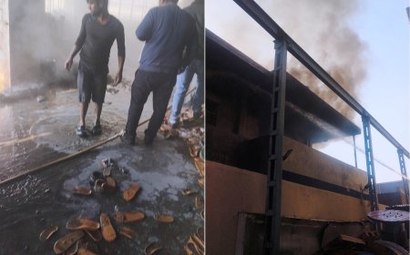 भिवाड़ी की कंपनी में आग लगी: मौके पर पहुंची 7 दमकल गाड़ी