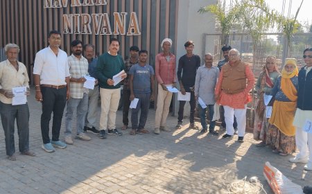 भारतीय मजदूर संघ  ने किया श्रमिको से सम्पर्क