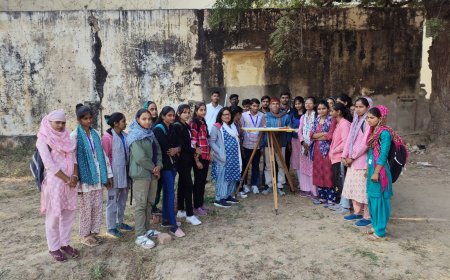 राजकीय महाविद्यालय राजगढ में भूगोल विभाग द्वारा किया गया विभिन्न गतिविधियों का आयोजन
