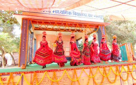 पीएम श्री राजकीय उच्च माध्यमिक विद्यालय वैर में हुआ ब्लॉक स्तरीय राजस्थान युवा महोत्सव 2024 का आयोजन