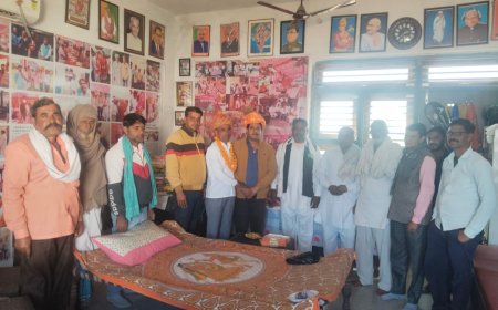 लक्ष्मणगढ़ बार संघ के अध्यक्ष प्रहलाद चौधरी का डॉ श्यामसुंदर ने किया स्वागत