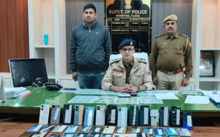 पुलिस द्वारा चोरी व गुमशुदा मोबाइलो की बरामदगी में शानदार कार्यवाही:मोबाइल फोन को असली मालिकों को किए जाएंगे सुपुर्द
