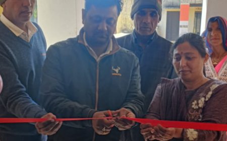 आंगनबाड़ी केंद्र का किया गया उद्घाटन