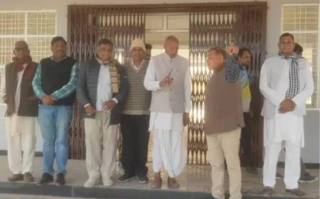 किशनगढ़बास में 14 करोड़ से तैयार हो रहा कृषि कॉलेजःविधायक दीपचंद खैरिया ने निर्माण कार्य और व्यवस्थाओं को देखा