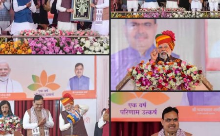 प्रधानमंत्री मंत्री नरेंद्र मोदी ने  भजनलाल सरकार की पहली वर्षगांठ के कार्यक्रम में राजस्थान को दी बड़ी सौगात
