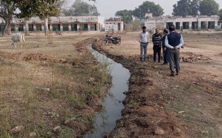 ग्राम तिलवाड के विधालय को बनाया नहर क्षेत्र