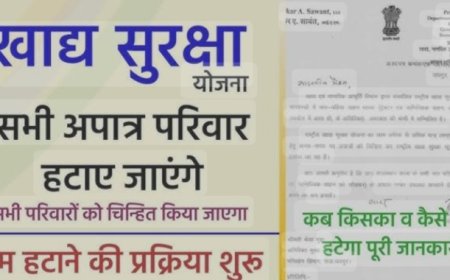 खाद्य-सुरक्षा का पोर्टल 1 जनवरी से शुरू सक्षम लोग 31 जनवरी तक स्वेच्छा से हटा लें नाम