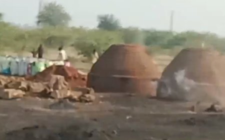 अवैध कोयला भट्टियों पर चलेगा प्रशासन का पंजा, आरक्षित भूमि पर बनी अवैध कोयले की भट्टियां