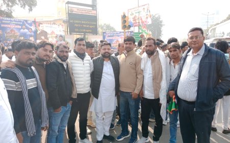 विरोध प्रदर्शन में विधानसभा क्षेत्र के यूथ कांग्रेस के युवाओं ने जयपुर में लिया भाग