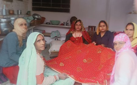 मां शाकांबरी की भक्ति में डूबी महिला भक्तों ने प्रेम भाव से सजाई माता की चुनरी