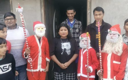 मदर टैरेसा चर्च में क्रिसमस का पर्व मनाया