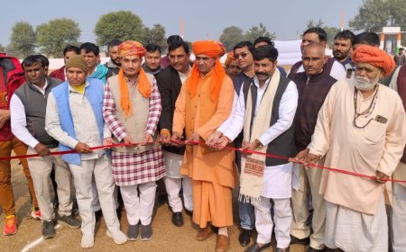 सांसद खेल महोत्सव: चिरूनी गांव में खेल मैदान में शुभारंभ