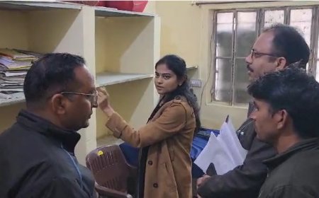 जिला कलेक्टर अर्तिका शुक्ला ने किया सरकारी कार्यालयों का निरिक्षण