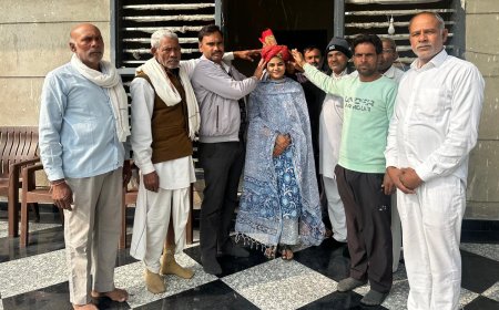 बेटी ने गाँव का बढ़ाया मान,ग्रामीणों ने ऋतु का किया सम्मान