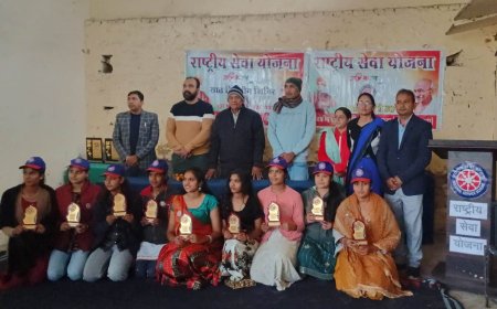 टपूकड़ा महाविद्यालय में एनएसएस शिविर का हुआ समापन