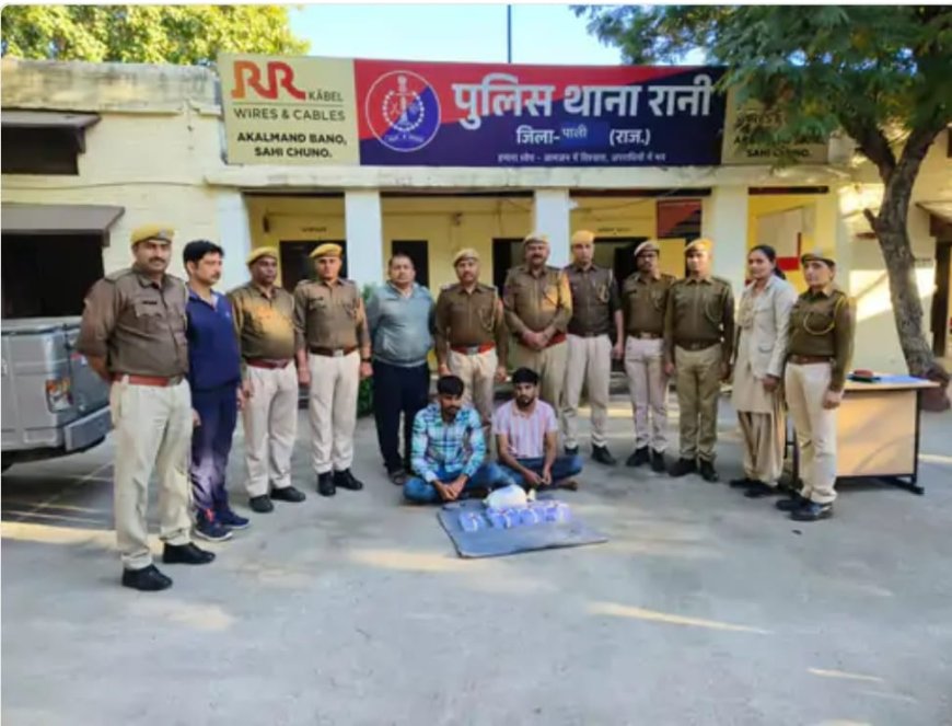 स्लीपर बस में ट्रेवल कर रहे दो यात्रियों को अवैध हथियार के साथ रानी पुलिस ने किया गिरफ्तार