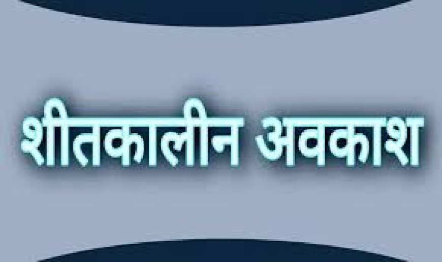 सरकारी स्कूलाें में 25 दिसंबर से शीतकालीन अवकाश घोषित