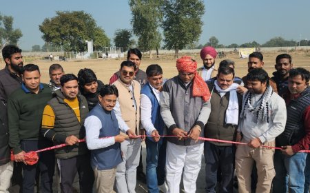 तहसील चैंपियनशिप क्रिकेट प्रतियोगिता का शुभारंभ: 3 लाख 33 हजार रुपए की अंतिम विजेता को ट्रॉफी