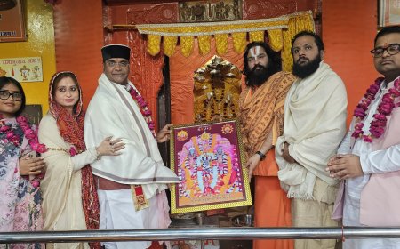 मध्य प्रदेश के कैबिनेट मंत्री सारंग ने लोहार्गल के सूर्य मंदिर में लगाई धोक: देश व प्रदेश की खुशहाली के लिए की कामना