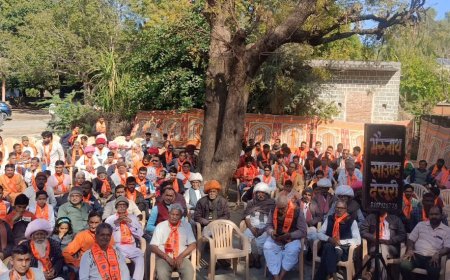 अंतर्राष्ट्रीय हिन्दू परिषद राष्ट्रीय बजरंग दल का विराट हिन्दू सम्मेलन में 201 युवाओं ने ली त्रिशूल दीक्षा