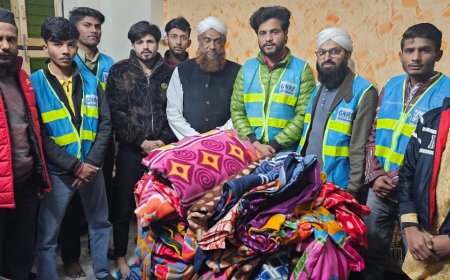 दावतें इस्लामी इंडिया के डिपार्टमेंट, गरीब नवाज रिलीफ फाउंडेशन ने कम्बल किये  वितरण