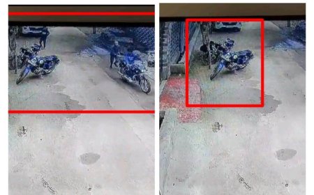 बेखौफ चोरों का आतंक- 3 बाइको  चोरों द्वारा बाइक चुराने का असफल प्रयास