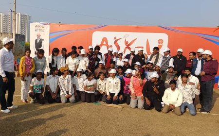 अलवर सांसद खेल उत्सव भिवाड़ी क्रिकेट अकादमी फाइनल का आयोजन