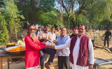 सांई बाबा मंदिर में हुआ पौषबडा प्रसादी का आयोजन