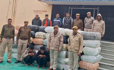 पुलिस ने पकड़ा करीब 5 करोड रुपए का गांजा,दो आरोपी गिरफ्तार