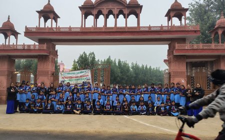 स्काउट गाइड शिविर में हुआ सर्व धर्म प्रार्थना सभा का आयोजन