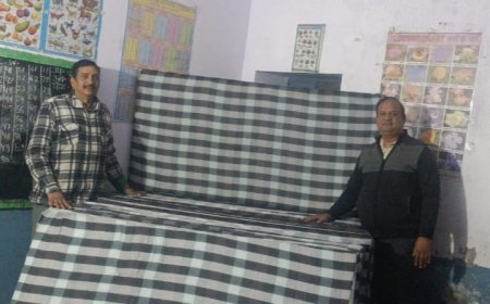 शिशु वाटिका के नोनीहाल बच्चे अब गदो पर बैठकर करेंगे पढ़ाई