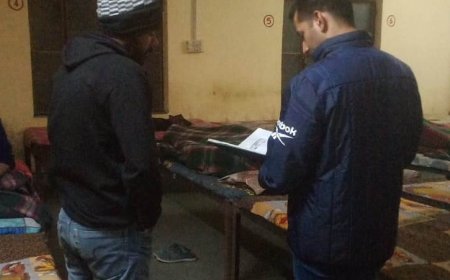 एडीएम सिटी ने रैन-बसेरों का किया आकस्मिक निरीक्षण