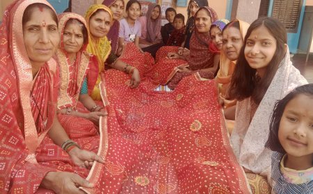 इंद्रपुरा में कुआं बांकली पर महिलाओं ने मैया की चुनडी के लगाई बूटियां