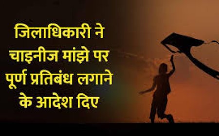 चायनीज मांझे की बिक्री एवं उपयोग पर रहेगा प्रतिबंध ,जिला कलक्टर ने आदेश जारी कर 31 जनवरी तक लगाई रोक