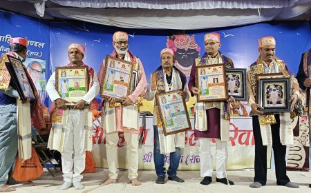 लोक कलाकार हिदायत खां को मिला डॉ. ताराचंद भंडारी स्मृति सम्मान