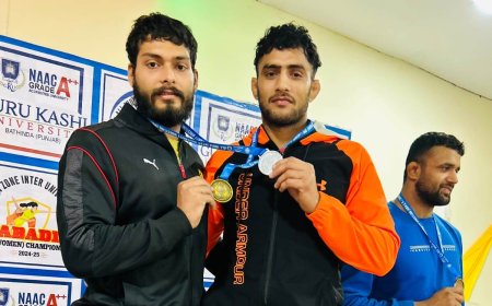 87 किलो कुश्ती ऑल इंडिया चैंपियनशिप में प्राप्त किया सिल्वर मेडल,क्षेत्र में छाई खुशी की लहर