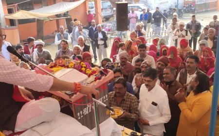 हीरवाना गौशाला में नानी बाई रो मायरो कथा के समापन पर उमड़े श्रद्धालु