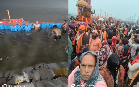 मकर सक्रांति के अवसर पर प्रयागराज में आयोजित महाकुम्भ में करोड़ों भगतों ने लगाई आस्था की डुबकी