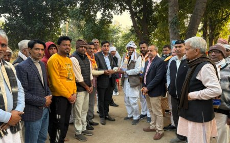 मकर संक्रांति पर तिजारा में गौशाला में विशेष आयोजनः हवन, गोपूजन और भंडारे का कार्यक्रम; गौसेवकों के लिए नए आवास का उद्घाटन