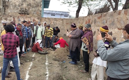 शिव मंदिर के निर्माण को लेकर हुआ भूमि पूजन
