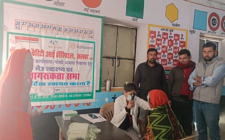 डॉ श्रॉफ चैरिटी आई हॉस्पिटल श्रीराम मंदिर कमेटी चतरपुरा एवं सक्षम के संयुक्त तत्वाधान में नेत्र जांच शिविर का हुआ आयोजन