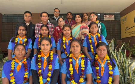 डायमंड जुबली जम्बूरी तमिलनाडु के लिए सिरोही ज़िले से 16 स्काउट गाइड हुए रवाना