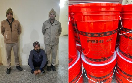 थाना भिवाडी की प्रभावी कार्यवाही: अवैध हरियाणा मार्का की शराब करीब 350 लीटर जप्त, 1 गिरफ्तार