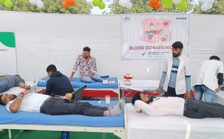 मुजरास टोल प्लाजा पर सड़क सप्ताह के अंतर्गत 71 यूनिट रक्तदान